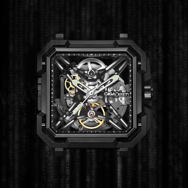 CIGADesign X Series Matrix Automatic Mechanical Watch with Double-Sided Three-Dimensional Hollow Design Consumer Electronics
