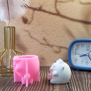 Moldes de fundición de resina hechos a mano para adornos decorativos de estilo DIY Ins, moldes de silicona de vaca para herramientas de pastel W0456 - Product Image 3