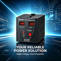 Régulateur de tension automatique domestique Ruikang avec fonctions de protection complètes pour la consommation électrique quotidienne familiale