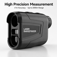 Télémètre laser de golf 6X en gros, 2000m, avec lentille 6X, fonction Pin Lock, vibration et compensation de pente, pour la chasse et la construction