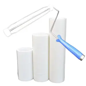 Dust Remover PCB Industrial Cleaning 12inch Silicone Sticky Lint Roller With Plastic Handle