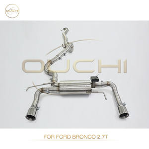 Catback de escape de acero inoxidable OUCHI para Ford <span class=keywords><strong>Bronco</strong></span> 2,7 T tubo de escape con válvulas de silenciador piezas de rendimiento automático de alto flujo - Product Image 4