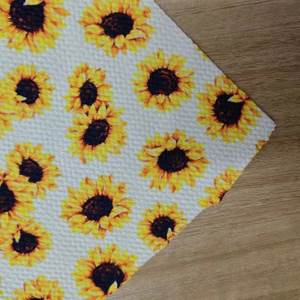 Motif de tournesol prix compétitif 210gsm polyester <span class=keywords><strong>balle</strong></span> imprimé tissu pour vêtements pour femmes - Product Image 3