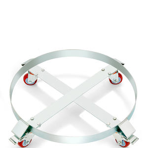 American Forge & Foundry Heavy Duty 55 <span class=keywords><strong>Gal</strong></span>. Drum <span class=keywords><strong>Dolly</strong></span> con ruedas giratorias 1000 Lb. Capacidad de acero de cuatro ruedas <span class=keywords><strong>Dolly</strong></span> - Product Image 5