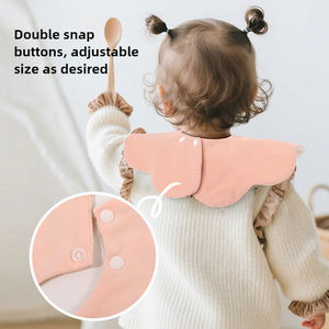 ผ้ากันเปื้อนเด็ก 2026 ใหม่ 100% ผ้าฝ้าย ธรรมดา สีสันสดใส ป้องกันสิ่งสกปรก ทรงกลม ซึมซับดี แห้งเร็ว ผ้าพันคอ ผ้ากันเปื้อนเด็กสำหรับป้อนอาหาร - Product Image 3