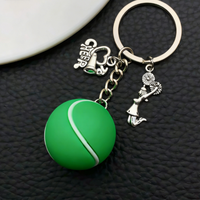 Porte-clés PVC de haute qualité en forme de ballons de basketball, football, volleyball, rugby – Cadeau idéal pour enfants, breloque de sac, pendentif de voiture – Vente chaude