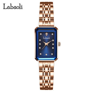 Nouvelle montre pour femme en acier rose doré, vente en gros - Product Image 3