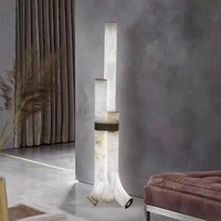 Lámpara de pie de mármol estilo español, grande, nórdica, personalizada, con diseño de iluminación LED para proyectos, acabado personalizado, iluminación de oficina