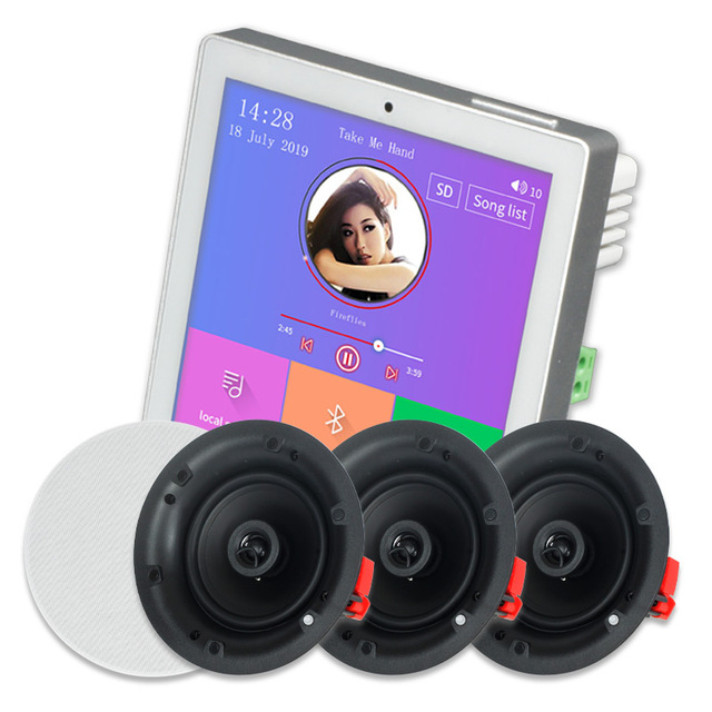 Tianlai 4 Inch Smart Home 4-Way Speakers Audio Touch Screen