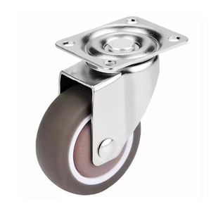Roulettes universelles silencieuses en acier avec frein, roues de remplacement pour meubles, lit d'hôpital, salle de bain, style design moderne, 40 mm - Product Image 6