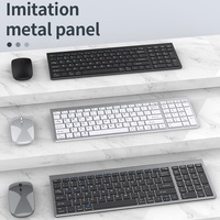 Ensemble clavier et souris sans fil, Rechargeable, muet, pour l'école, le bureau, la maison, USB, blu-ray