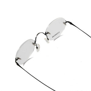 Lunettes Sunray Monture Sans Monture Myopie Lunettes Littéraire Rétro <span class=keywords><strong>Canada</strong></span> Elite Pure Titanium Anti <span class=keywords><strong>Blue</strong></span> <span class=keywords><strong>Light</strong></span> Lunettes - Product Image 4
