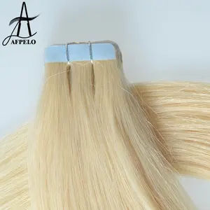 AFPELO In Stock Most Popular Private Label Pu Skin Tape Ins Hair Extension Raw Indian Remy Human Hair