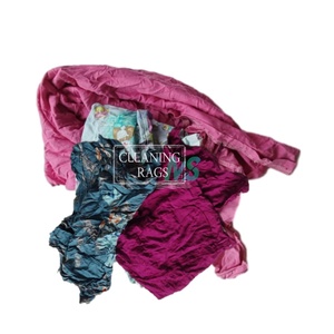 Haute qualité 100% coton chiffon 10kg tricot industriel coloré récupéré chiffons nettoyage Textile déchets produit - Product Image 1