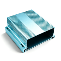 Boîtier en aluminium extrudé sur mesure, profilé en aluminium OEM, boîtier de circuit imprimé, découpe CNC, taraudage, coque électronique pour dispositif industriel