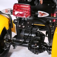 Tricycle électrique à 3 roues avec batterie au lithium 1500W 60V 12Ah, pneus larges, scooter Citycoco avec porte-bagages arrière, autonomie de 35-40 km, capacité de 200 kg