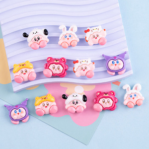 Mới Dễ Thương Kirby Động Vật Hat 3D Nhựa Phụ Kiện Thân Thiện Với Môi Kem Keo Điện Thoại Di Động Trường Hợp Vá Hộp Lưu Trữ Phong Cách Thực Phẩm Quà Tặng - Product Image 2