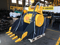 Broyeur à mâchoires mobile portable, attache pour excavatrice, broyeur pour recyclage sur site, pour projets de construction routière