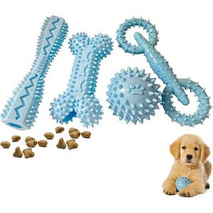 4 Pack in Silicone per cani da masticare giocattoli per la dentizione dei cuccioli - Product Image 3