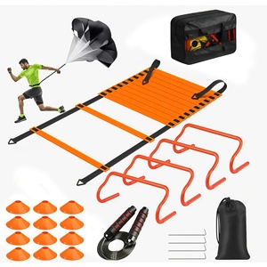 Escalera de Agilidad Ajustable, Kits de Entrenamiento de Fútbol, Kits de Entrenamiento de Resistencia Portátiles y Personalizables para Niños - Product Image 1