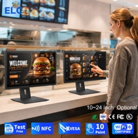 Pantalla Digital para Menú de Comandas en Computadora, 21.5 Pulgadas, Android 16, 400 Nits, Full HD, 4GB 64GB, para Mostrador de Restaurante