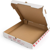 Boîtes à pizza en carton ondulé robustes, format pouces, vente en gros directe d'usine chinoise, personnalisables avec logo et impression sur mesure