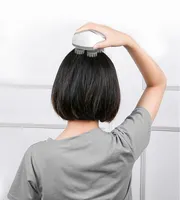 Brosse de Massage des cheveux en Silicone pour cuir chevelu, bain, shampooing, soin, Massage à 4 têtes, offre spéciale