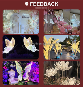 Superbe Lumière Décorative Papillon pour Allée de Mariage, Éclairage d'Événement pour Fêtes de Mariage en Extérieur et en Intérieur - Product Image 6