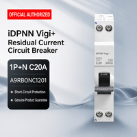 Disjoncteur différentiel Acti9 IDPN Vigi+ RCBO Type A, interrupteur à air 1P+N 32A 230V, protection contre les fuites à la terre