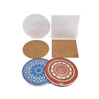 Sous-verre en liège MDF blanc en bois de sublimation sous-verres à thé MDF personnalisés