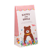 Sacs en papier kraft carton sac à cravate en étain logo imprimé personnalisé jetable biodégradable sulfurisé à emporter petit Sos brun blanc 10