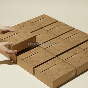 Sinh Thái Thân Thiện Bền Tự Nhiên Tùy Chỉnh Bao Bì Vận Chuyển Tear Dải Hộp Biểu Tượng Tùy Chỉnh Tái Sử Dụng Gấp Giấy Các Tông Bưu Phẩm Hộp - Product Image 4
