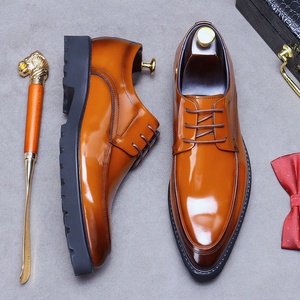 Zapatos Oxford de Cuero Genuino para Hombre, Zapatos de Vestir Suaves para Negocios, Calzado Formal Informal Cómodo, Aumenta la Estatura, Impermeables - Product Image 2