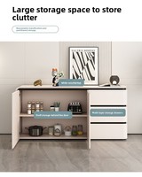 Buffet de salle à manger en MDF, meuble de rangement, armoire de salon, meuble à thé, mobilier d'entrée d'hôtel, bar domestique