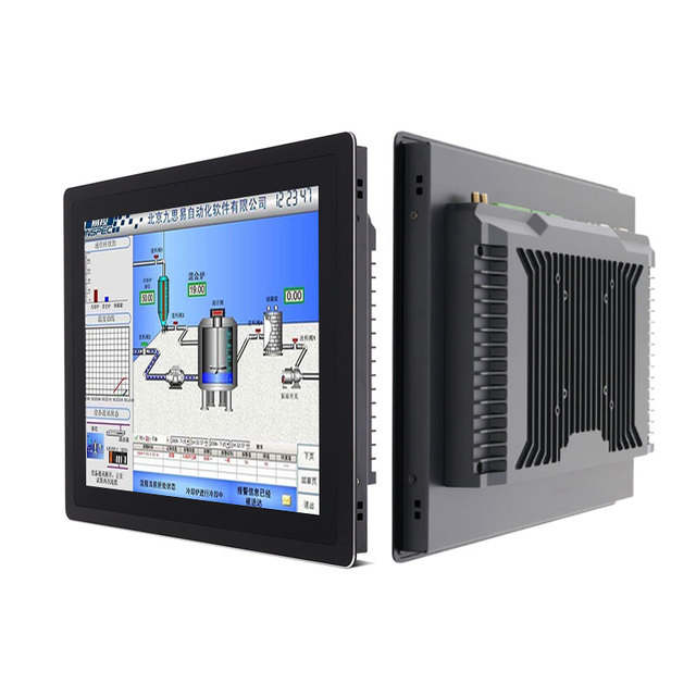IP65 Matel Case Embedded 10.1 12 13.3 17 19 23.8 Inch 12-36V DC HD-MI LCD Display HMI Capacitive Touch Screen Industrial Monitor