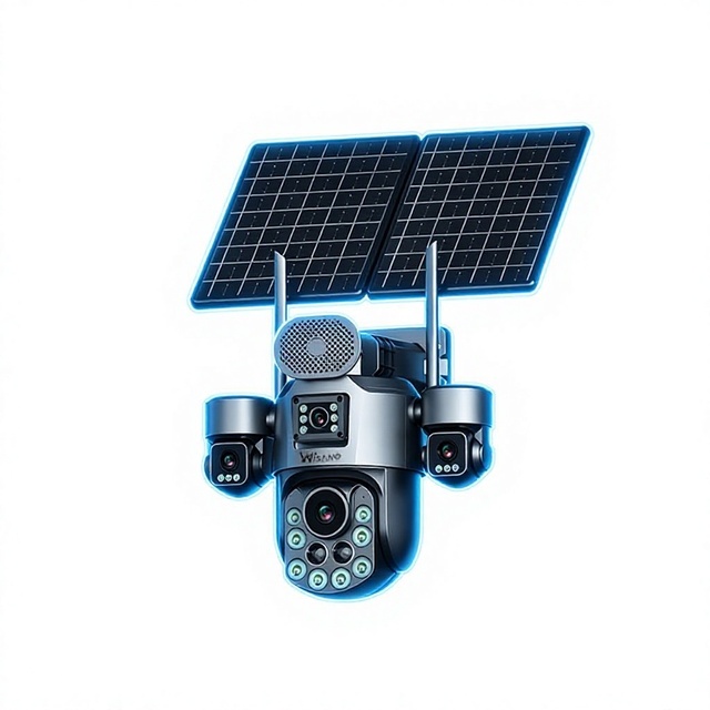 Wistino 24/7h 99X Zoom 4G AOV Solar Kamery Monitoring Vineyard Orchard Protection AI Humanoid Detection Outdoor Network Camera