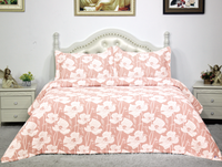 Parure de lit matelassée en coton jacquard de luxe, motif géométrique patchwork, literie toutes saisons, polyester écologique, mariage