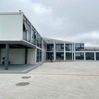 Bâtiment de bureau modulaire préfabriqué, Villa, Maison conteneur détachable, Design Ferme, Panneaux sandwich en laine de roche, 15-20, École, Atelier