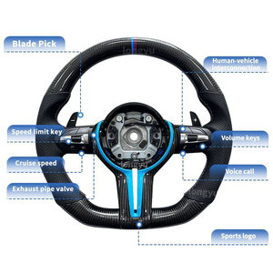 Volant en fibre de carbone pour BMW Série 1 F20 F21 F40 E87 E81 E82 116i 118i 120i 125i 128i 130i <span class=keywords><strong>135i</strong></span> 118d 120d 123d 125d - Product Image 2