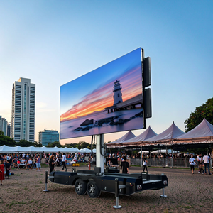 Mobile LED Trailer Advertising Billboard, Wireless Remote Control Outdoor LED Display <b>Sign</b>, Suitable for Trucks - Product Image 1