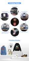 Imprimante numérique UV DTF à double tête Xp600 pour transfert thermique petit format 30 cm (13 pouces) A3, pour broderie 3D sur t-shirts