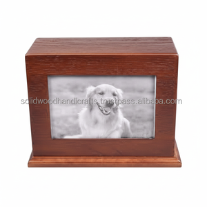 Marco de fotos al por mayor de urnas para mascotas Urnas de madera para mascotas Venta de fábrica Caja de urna para mascotas Caja de urna de lujo para gatos y perros - Product Image 1