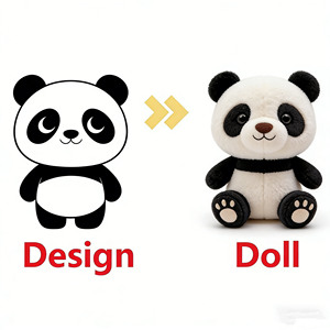 Peluches, animales de peluche, dragones, osos, perros, plantas, postres, diversos juguetes para bolso bandolera con colgante - Product Image 5