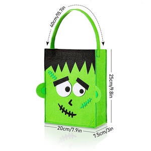 Bolsa de Fieltro con Asa para Regalos de Halloween, Bolsa de Truco o Trato para Niños, Bolsa de Fieltro para Dulces, Cesta - Product Image 5
