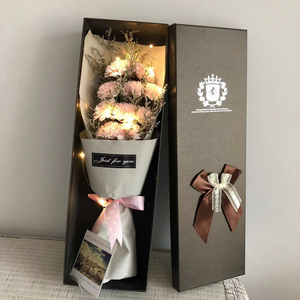 Nuevo Producto 2026, Caja de Regalo con Flores de Jabón para San Valentín, Cumpleaños, Navidad, Novia, Clavel, Rosa y Flor de Gypsophila, Gran Venta - Product Image 3