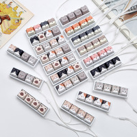 Vente en gros de jouets anti-stress à 4 touches, clicker pour les doigts, mignon chat chien, keycaps créatifs, clicker anti-stress, porte-clés