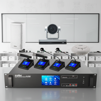 Sistema de Micrófono Inalámbrico Profesional SONBS 5G WiFi y Cableado para Conferencias con Interpretación Simultánea y 3 Años de Garantía