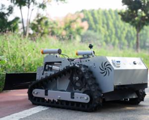 หุ่นยนต์ตัดหญ้าแบบน้ำหนักเบาอเนกประสงค์ ใช้เครื่องยนต์เบนซิน แบบ Zero-turn Crawler สำหรับขูดน้ำแข็งและตัดหญ้า เหมาะสำหรับทุกฤดูกาล - Product Image 6