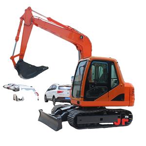 Attrezzature per l'edilizia PC90 Mini escavatore gommato di importazione da 9 tonnellate di alta qualità - Product Image 1