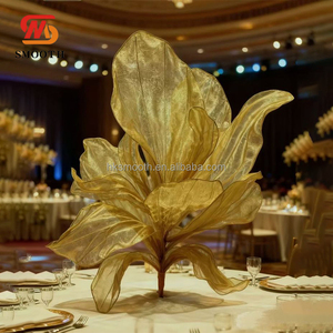 SMOOTH Customized Luxury Organza Giant Silk <b>Flower</b> Table Centerpieces Handmade <b>Artificial</b> <b>Flower</b> for Wedding Banquet - Product Image 1
